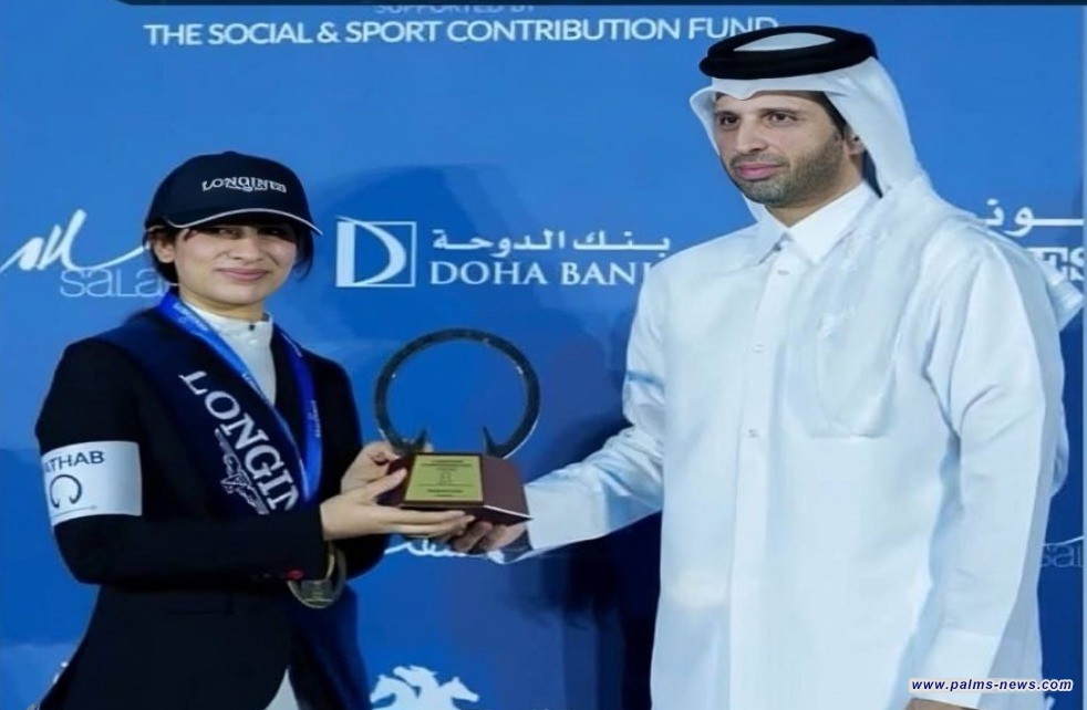 الفارسة مريم عبد الكريم تتوّج بلقب جولة الهواة في بطولة هذاب الدولية بقطر